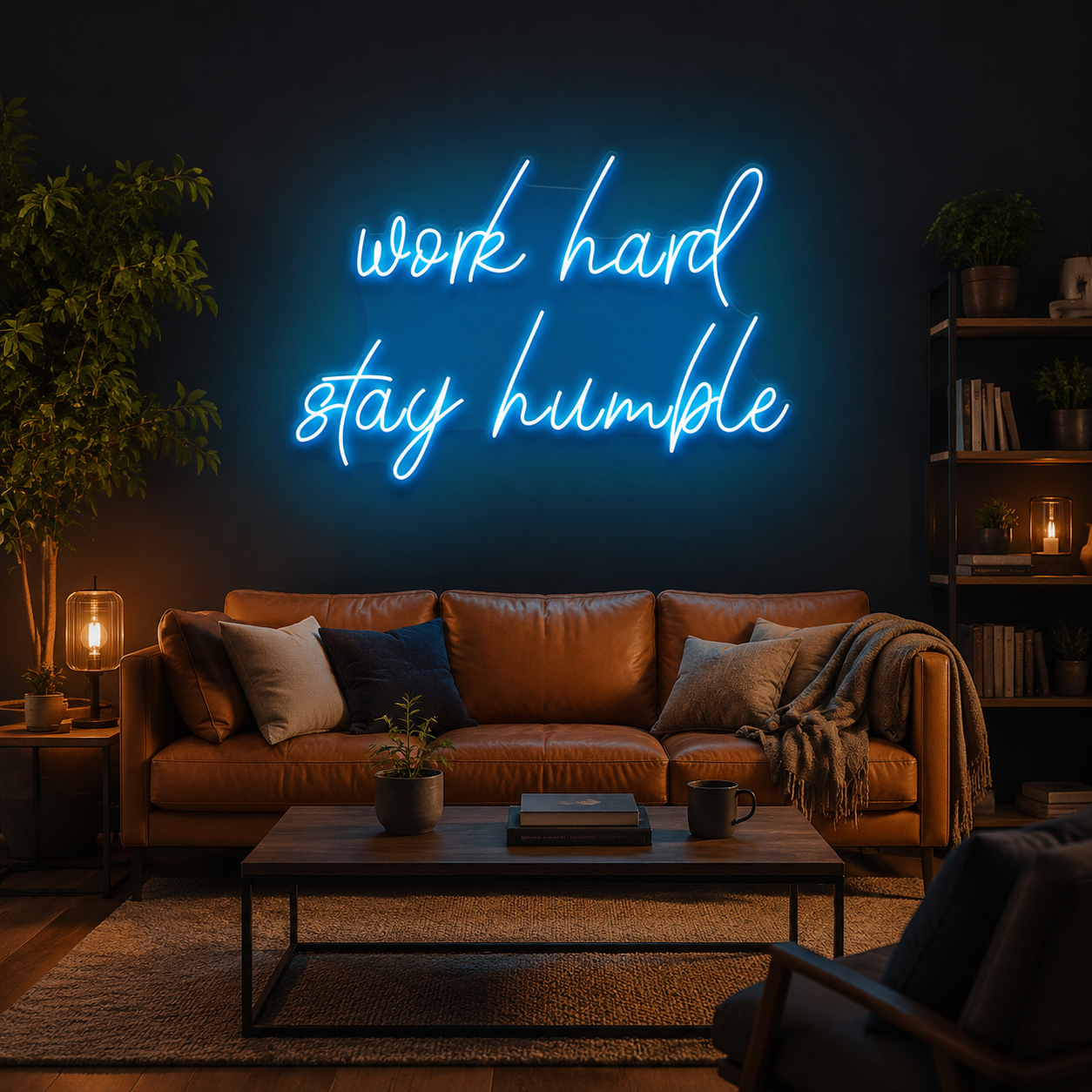 Work Hard Stay Humble Led Neon Sign Light