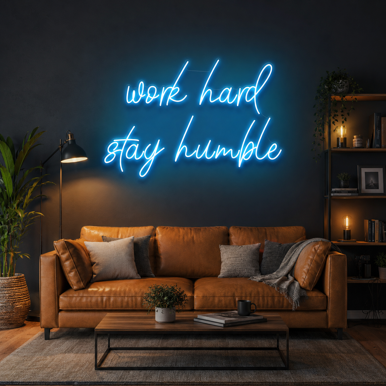 Work Hard Stay Humble Led Neon Sign Light