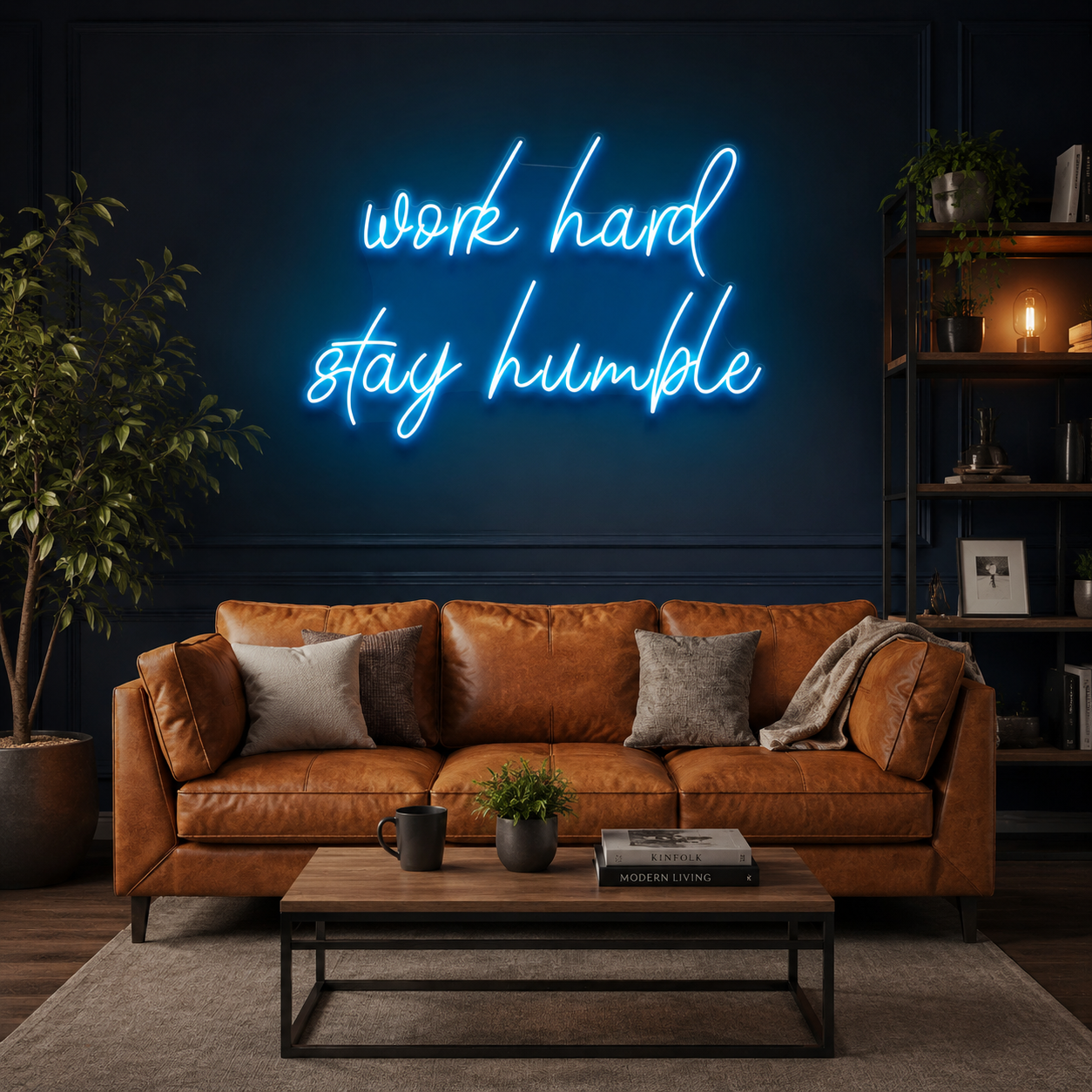 Work Hard Stay Humble Led Neon Sign Light