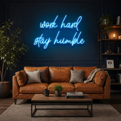 Work Hard Stay Humble Led Neon Sign Light
