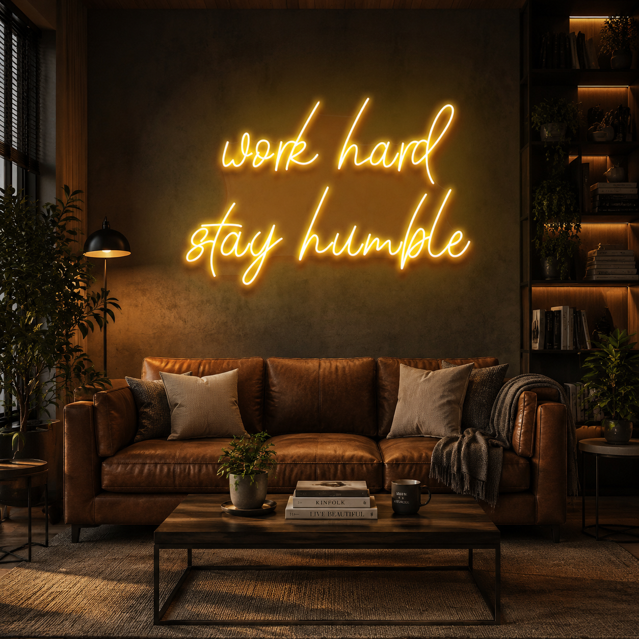 Work Hard Stay Humble Led Neon Sign Light