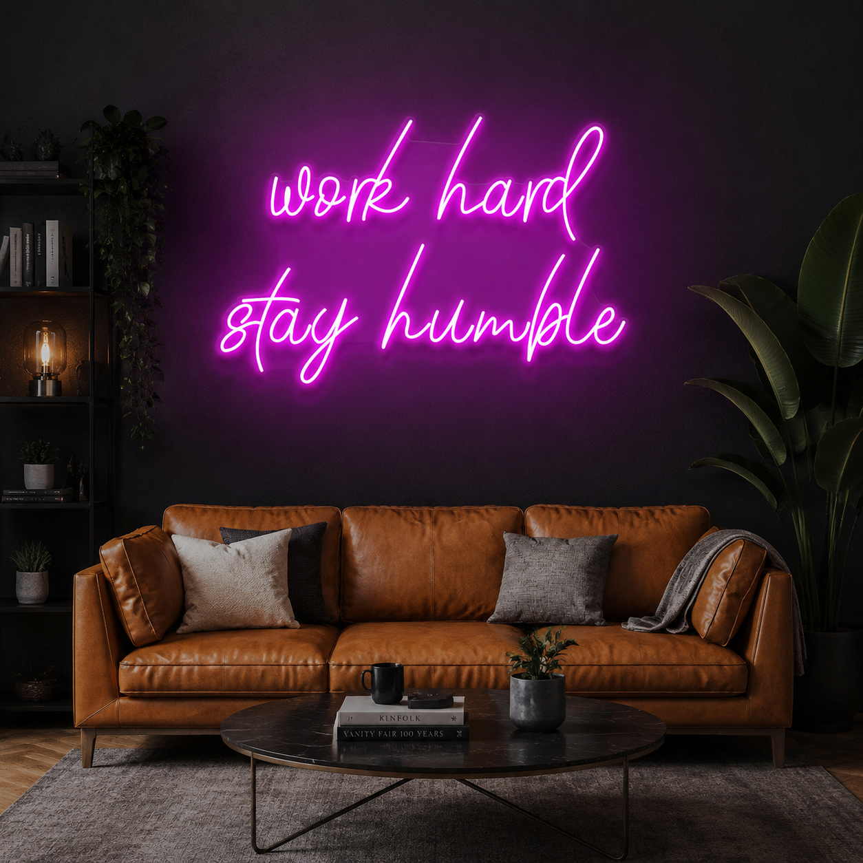 Work Hard Stay Humble Led Neon Sign Light