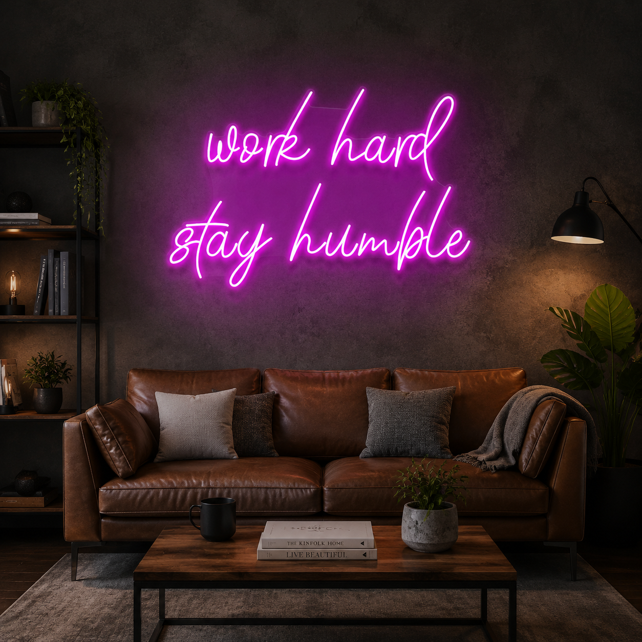Work Hard Stay Humble Led Neon Sign Light