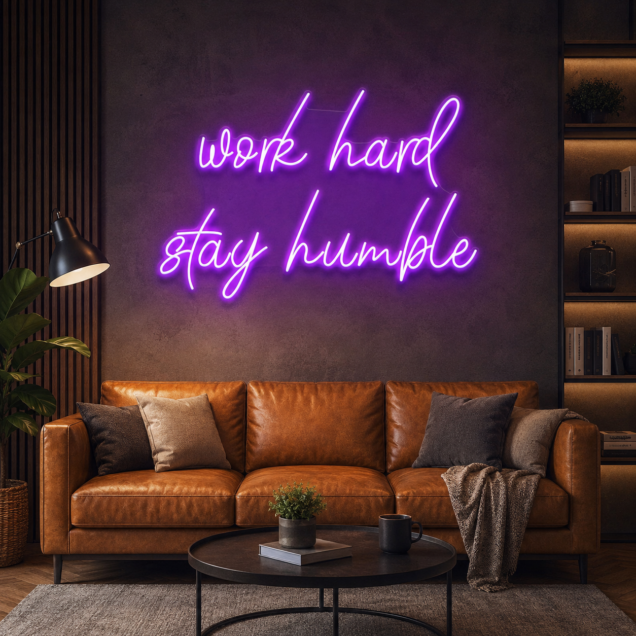 Work Hard Stay Humble Led Neon Sign Light