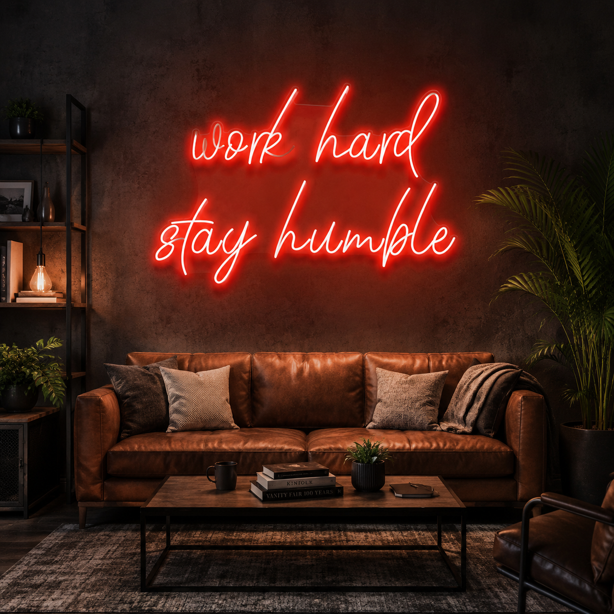 Work Hard Stay Humble Led Neon Sign Light