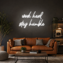 Work Hard Stay Humble Led Neon Sign Light