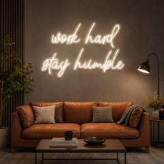 Work Hard Stay Humble Led Neon Sign Light