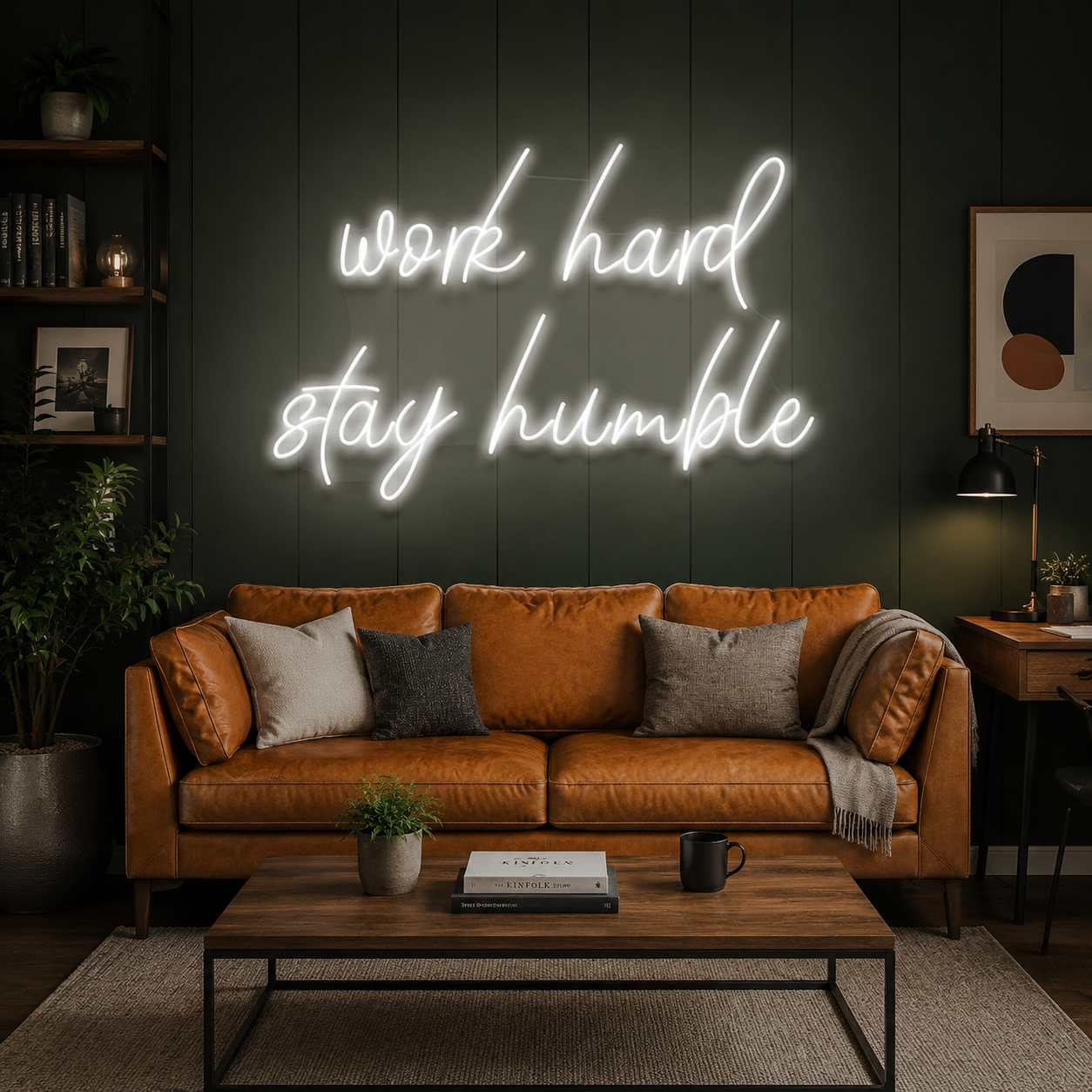 Work Hard Stay Humble Led Neon Sign Light