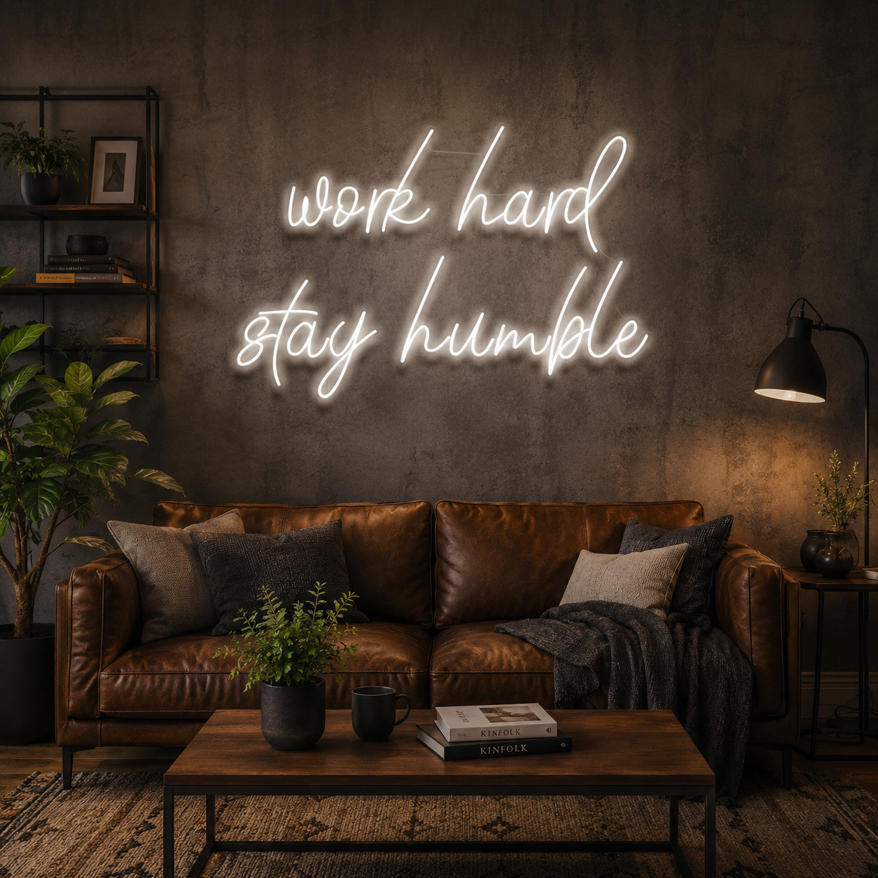 Work Hard Stay Humble Led Neon Sign Light