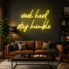 Work Hard Stay Humble Led Neon Sign Light