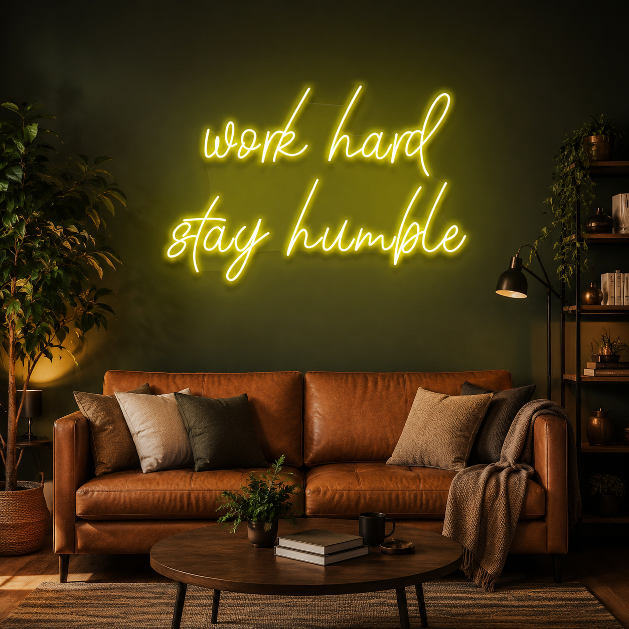 Work Hard Stay Humble Led Neon Sign Light