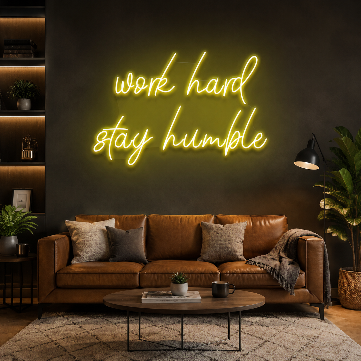 Work Hard Stay Humble Led Neon Sign Light