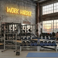 Work Harder Led Neon Sign Light