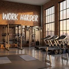 Work Harder Led Neon Sign Light