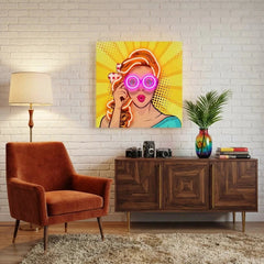 Wow Face Sexy Surprised Pop Art Led Neon Sign Light