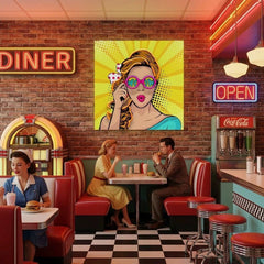 Wow Face Sexy Surprised Pop Art Led Neon Sign Light