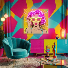 Wow Pop Art Led Neon Sign Light