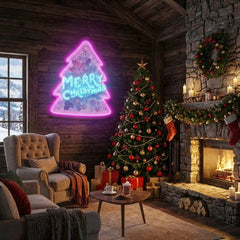 Xmas on tree Art Work Led Neon Sign Light