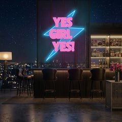 YES Girl...! Neon x Acrylic Artwork