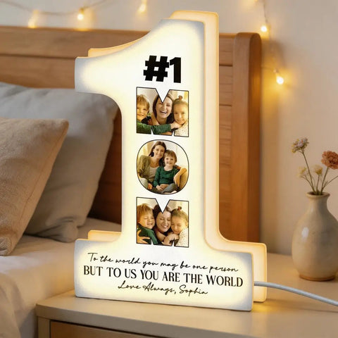 You Are The World - Personalized Photo Light Box