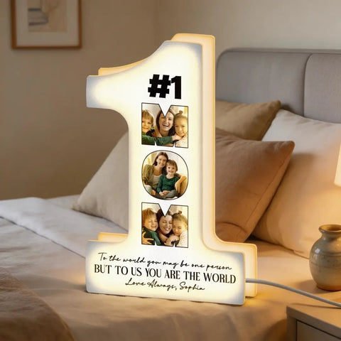 You Are The World - Personalized Photo Light Box