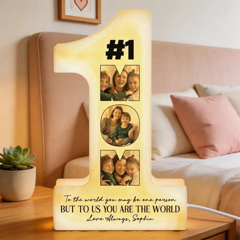 You Are The World - Personalized Photo Light Box