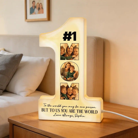 You Are The World - Personalized Photo Light Box