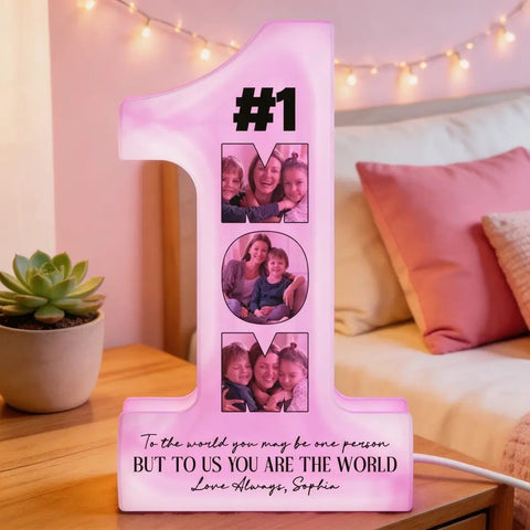 You Are The World - Personalized Photo Light Box