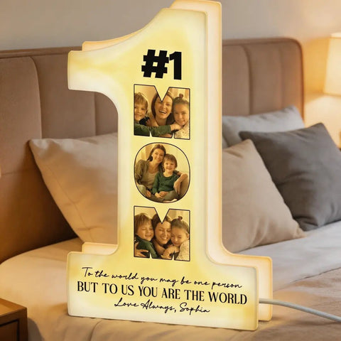 You Are The World - Personalized Photo Light Box