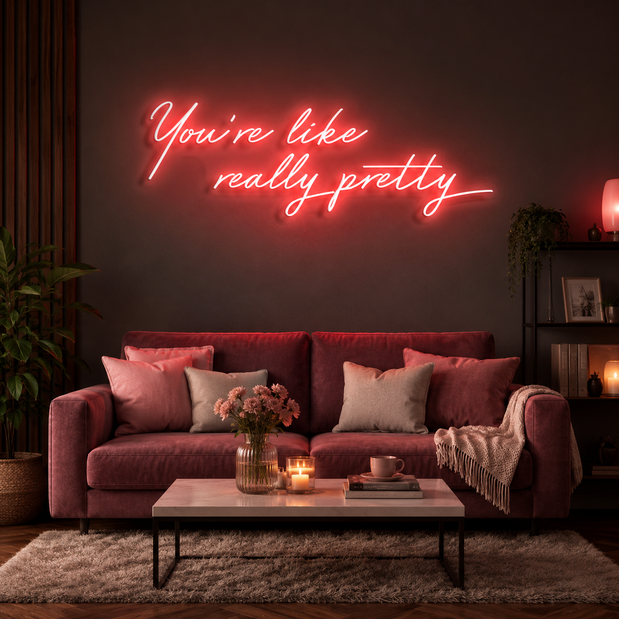 You're Like Really Pretty Neon Sign