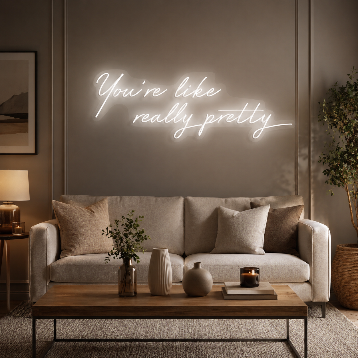 You're Like Really Pretty Neon Sign