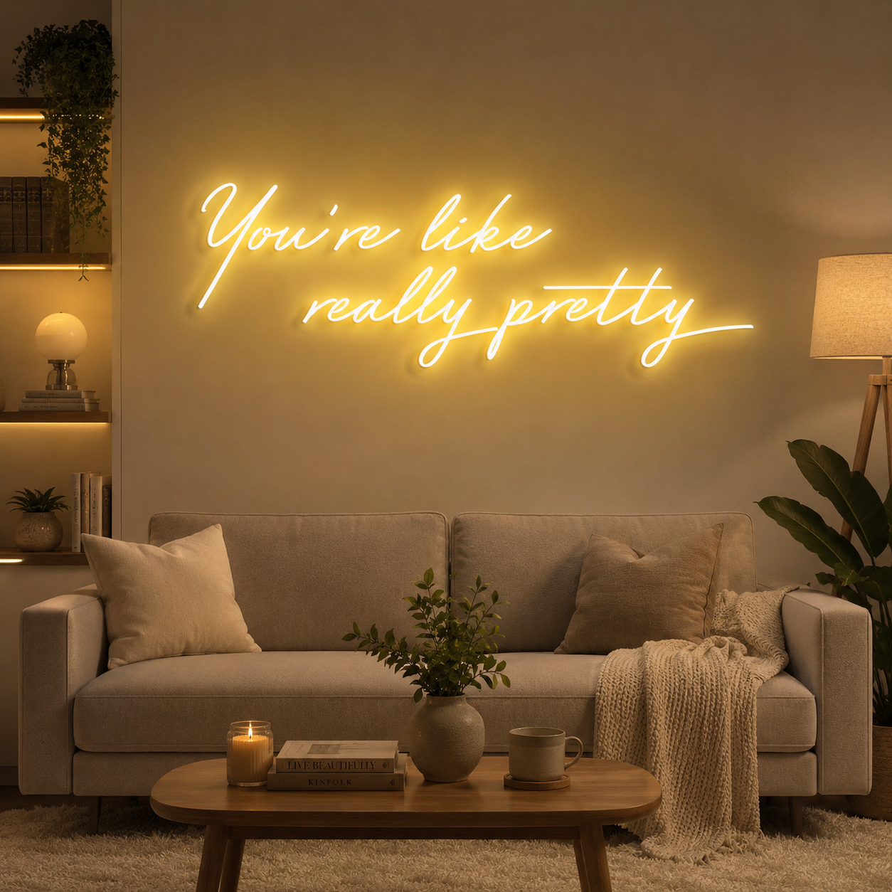 You're Like Really Pretty Neon Sign