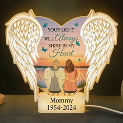 Your Light Will Always Shine In My Heart - Personalized Light Box