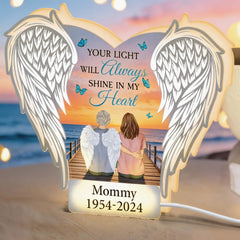 Your Light Will Always Shine In My Heart - Personalized Light Box