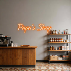 Custom Neon: Papa's Shop