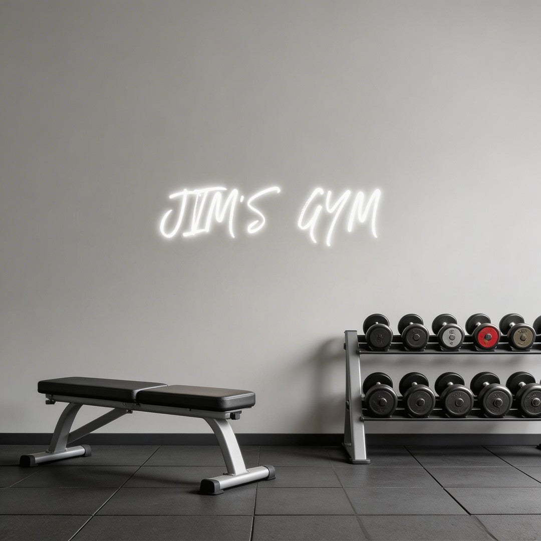 Custom Neon: JIM’S GYM