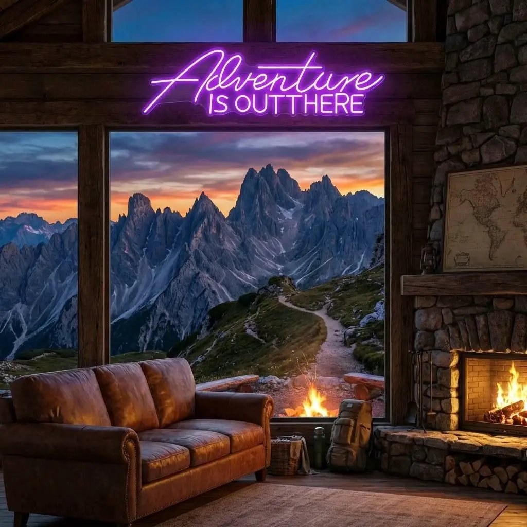 Adventure Is Out There Led Neon Sign Light – Violet – view 42