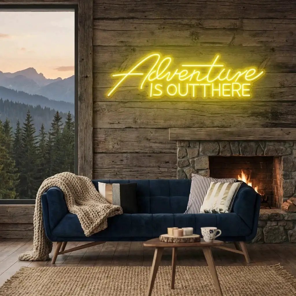 Adventure Is Out There Led Neon Sign Light – Yellow – view 45