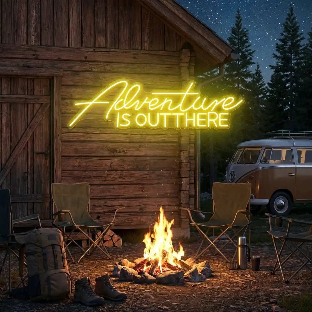 Adventure Is Out There Led Neon Sign Light – Yellow – view 63