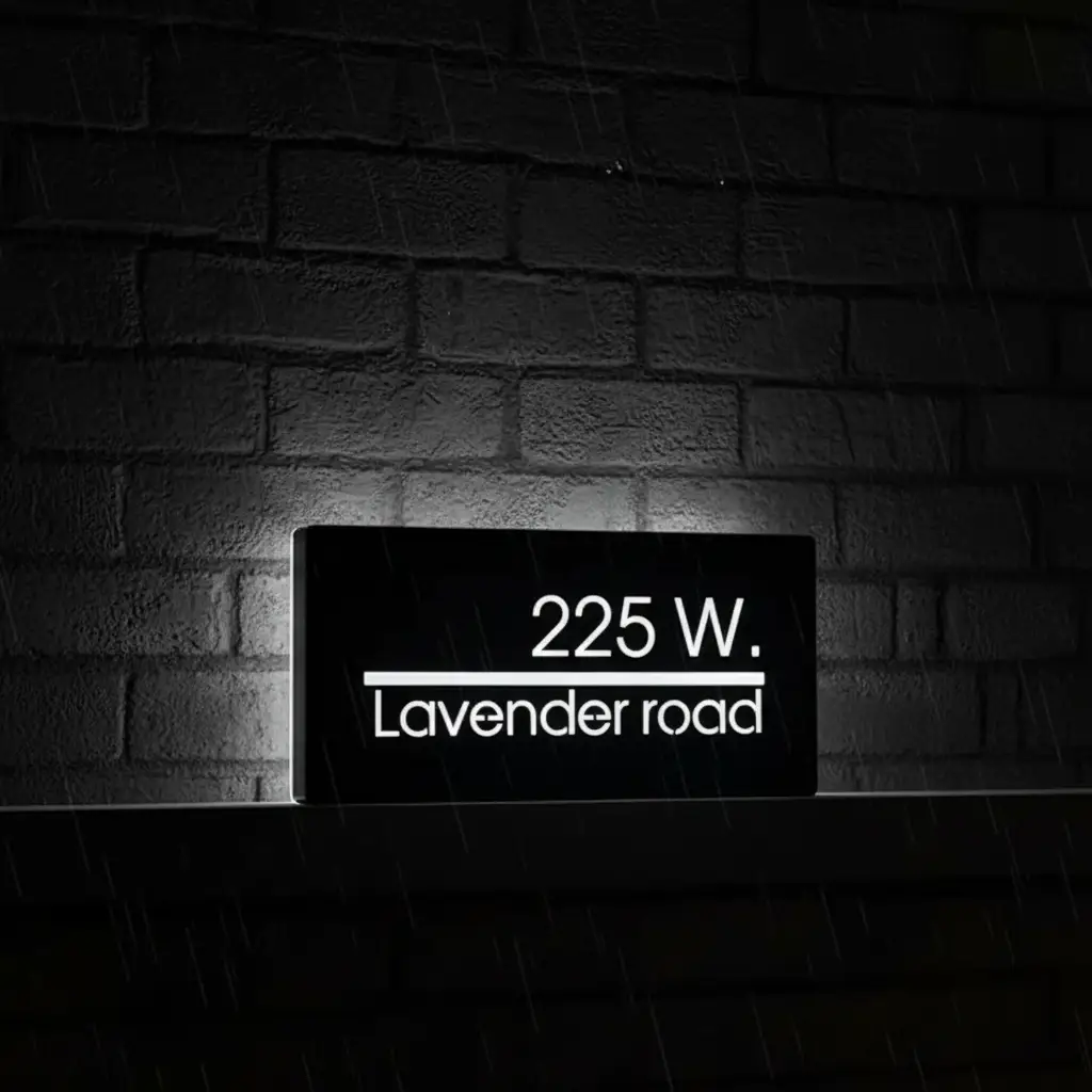 Custom Led Address Number Sign House Sign Light Box