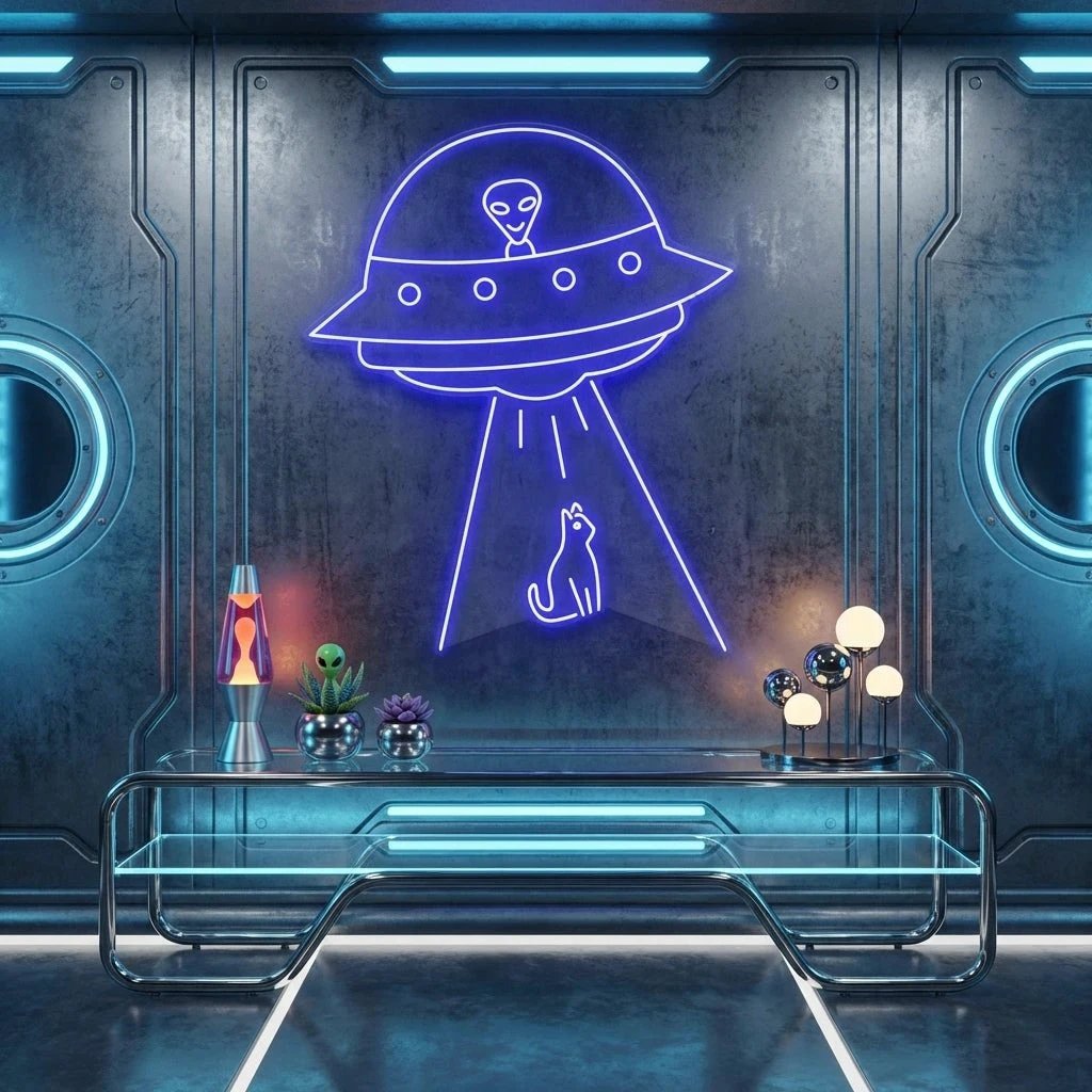 Alien Spaceship Led Neon Sign Light