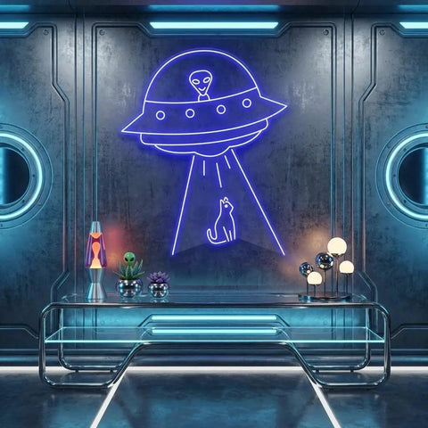 Alien Spaceship Led Neon Sign Light
