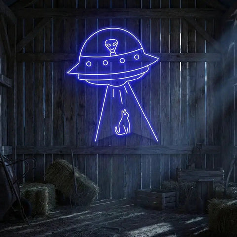 Alien Spaceship Led Neon Sign Light