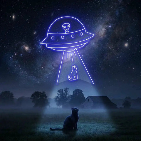 Alien Spaceship Led Neon Sign Light