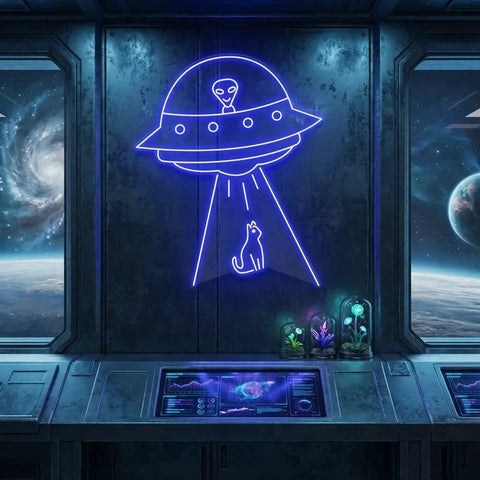 Alien Spaceship Led Neon Sign Light