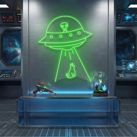 Alien Spaceship Led Neon Sign Light