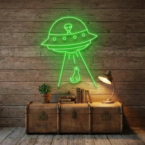 Alien Spaceship Led Neon Sign Light