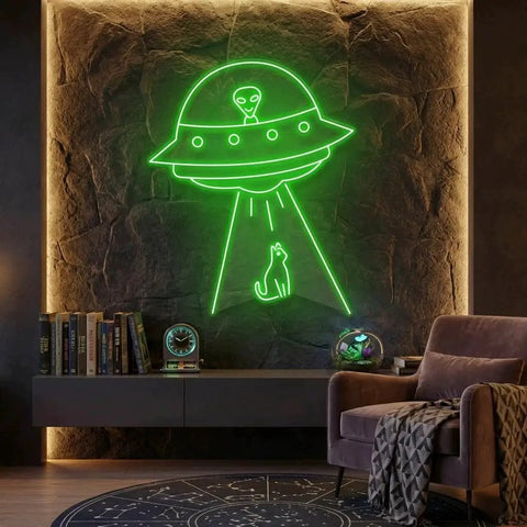 Alien Spaceship Led Neon Sign Light