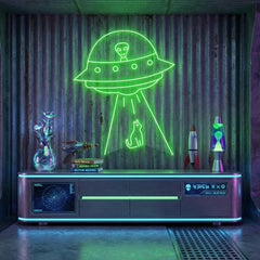 Alien Spaceship Led Neon Sign Light