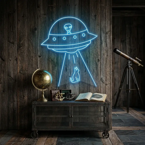Alien Spaceship Led Neon Sign Light